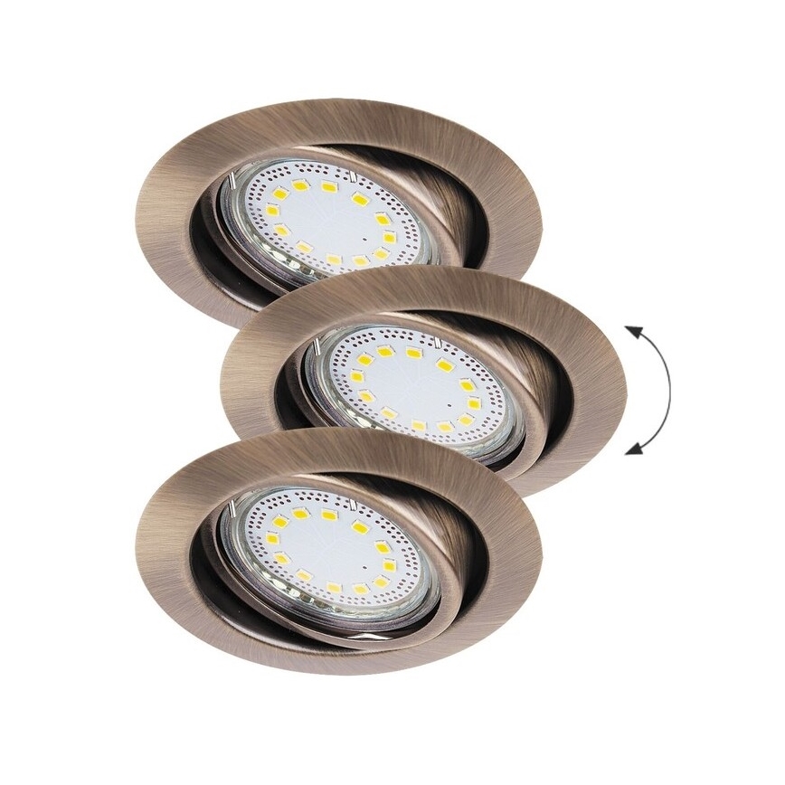 Rabalux - SETTI 3xLED Upotettu valo 3xGU10/3W/230V IP40