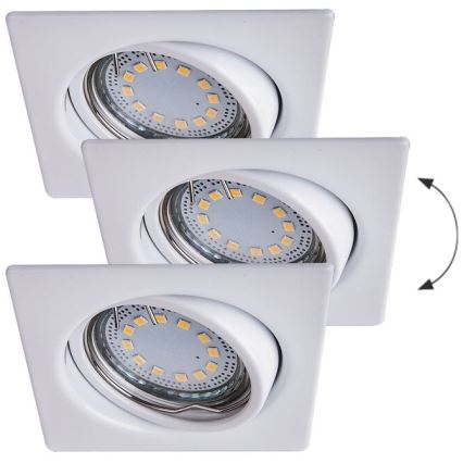 Rabalux - SETTI 3xLED Upotettu valo 3xGU10/3W/230V IP40