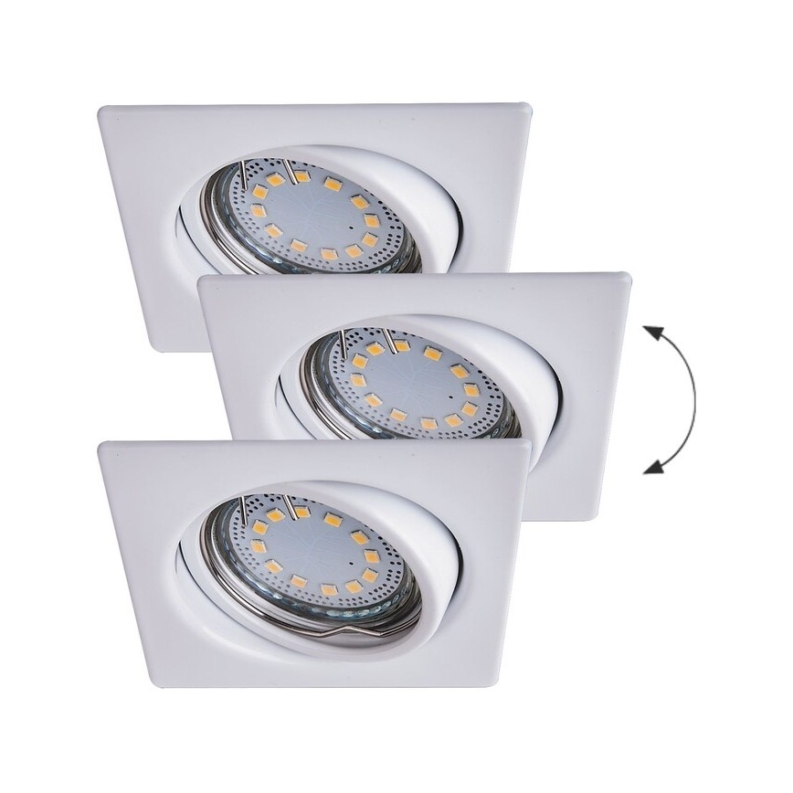 Rabalux - SETTI 3xLED Upotettu valo 3xGU10/3W/230V IP40