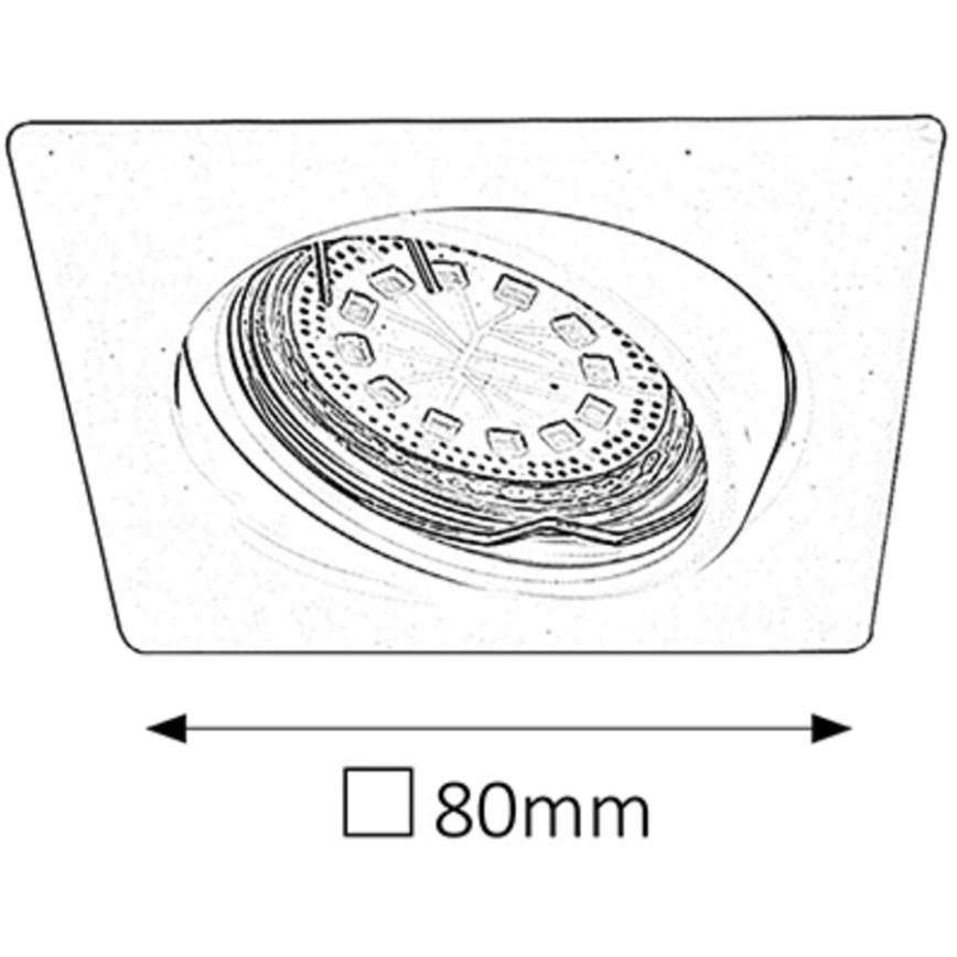 Rabalux - SETTI 3xLED Upotettu valo 3xGU10/3W/230V IP40