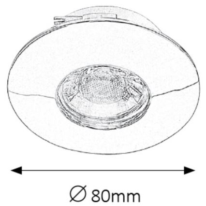 Rabalux - SETTI 3xLED Kylpyhuoneen upotettu valo 3xLED/4W/230V IP44