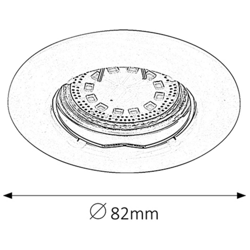 Rabalux - SETTI 3xLED Upotettu valo 3xGU10/3W/230V IP40