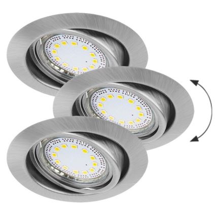 Rabalux - SETTI 3xLED Upotettu valo 3xGU10/3W/230V IP40