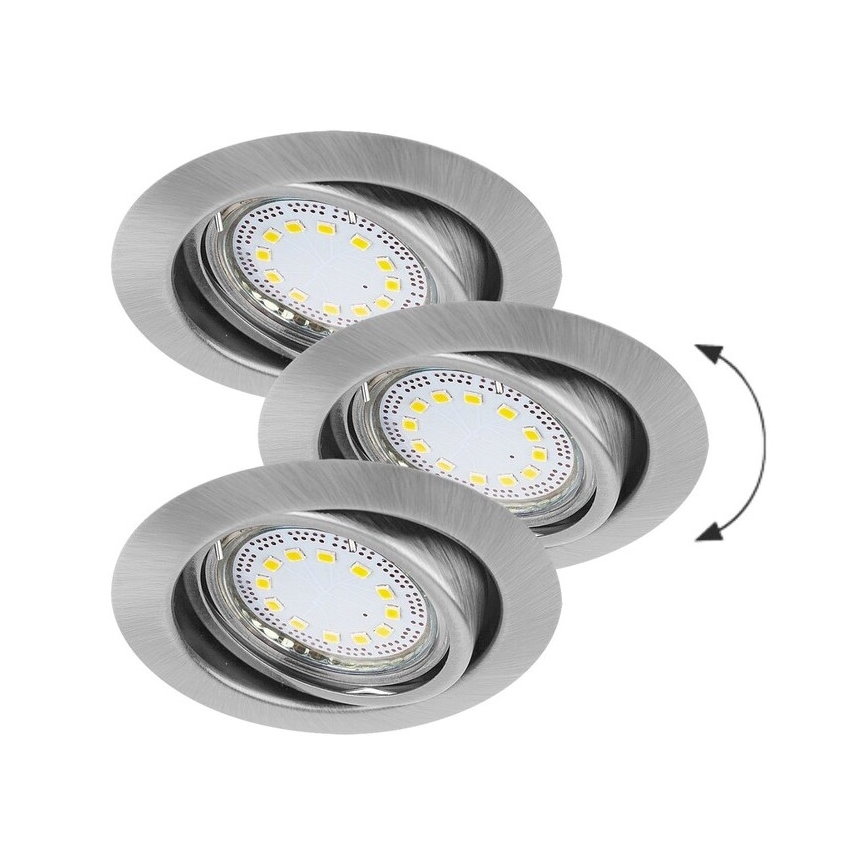 Rabalux - SETTI 3xLED Upotettu valo 3xGU10/3W/230V IP40