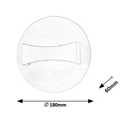 Rabalux - LED-seinävalaisin LED/6W/230V