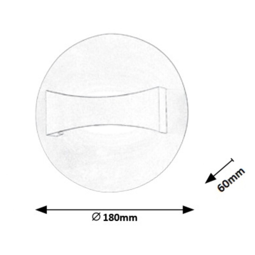 Rabalux - LED-seinävalaisin LED/6W/230V
