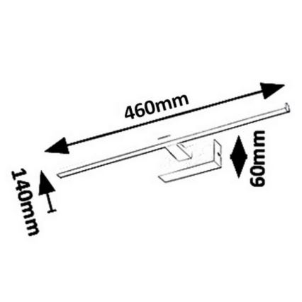 Rabalux - Kylpyhuoneen LED-peilivalo LED/8W/230V IP23
