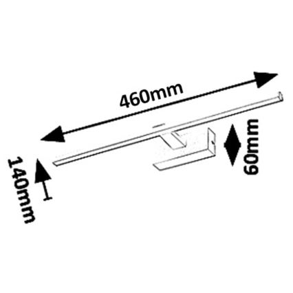Rabalux - Kylpyhuoneen LED-peilivalo LED/8W/230V IP23