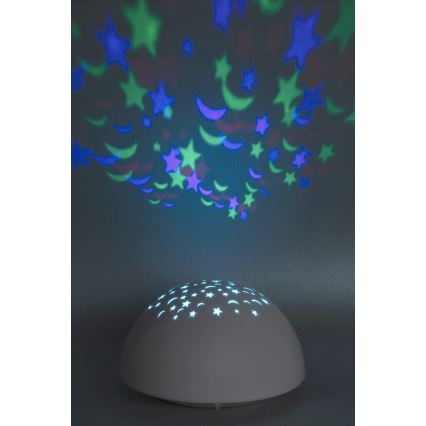 Rabalux - LED Yövalo RGB LED/0,5W/3xAA