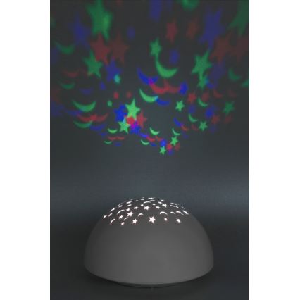 Rabalux - LED Yövalo RGB LED/0,5W/3xAA