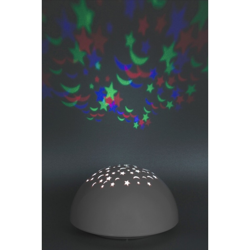 Rabalux - LED Yövalo RGB LED/0,5W/3xAA