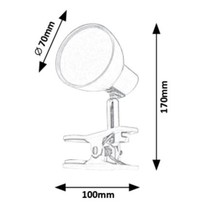 Rabalux - LED-lamppu kiinnikkeellä LED/5W/230V