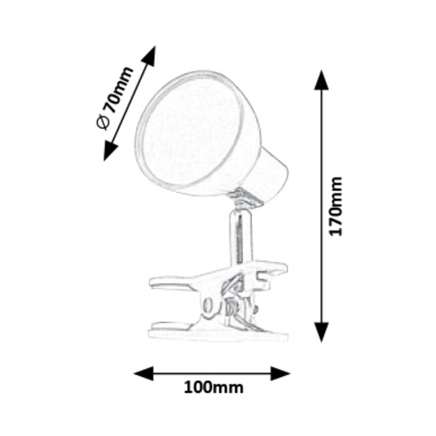 Rabalux - LED-lamppu kiinnikkeellä LED/5W/230V