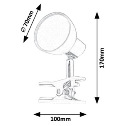 Rabalux - LED-lamppu kiinnikkeellä LED/5W/230V