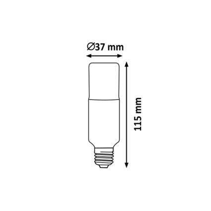 Rabalux - LED-polttimo T37 E27/9W/230V 3000K