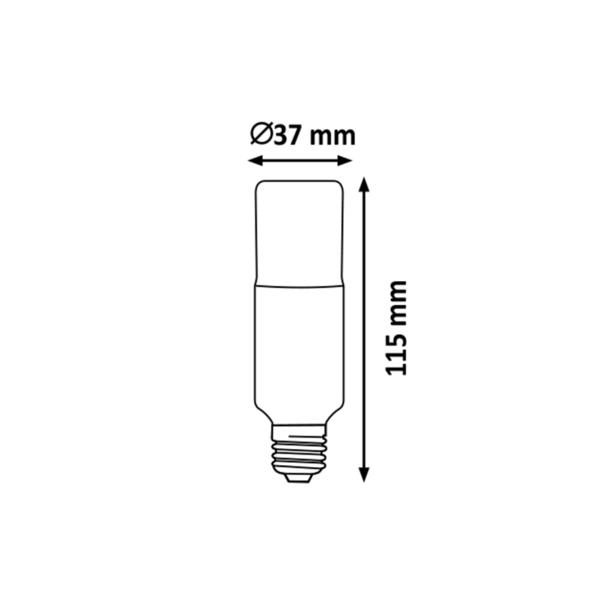 Rabalux - LED-polttimo T37 E27/9W/230V 3000K