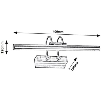 Rabalux - LED-kuvavalo LED/9W/230V