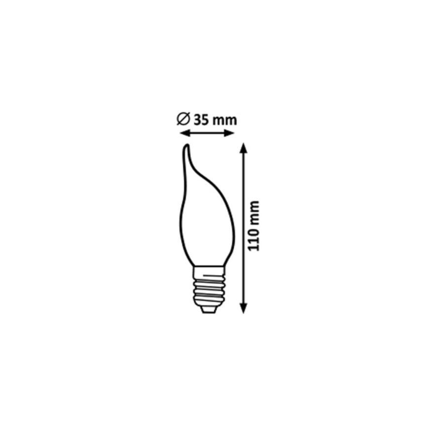 Rabalux - LED-polttimo CF35 E14/4,2W/230V 2700K