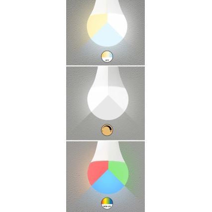 Rabalux - LED RGB Himmennettävä polttimo C37 E14/5W/230V Wi-Fi 3000-6500K