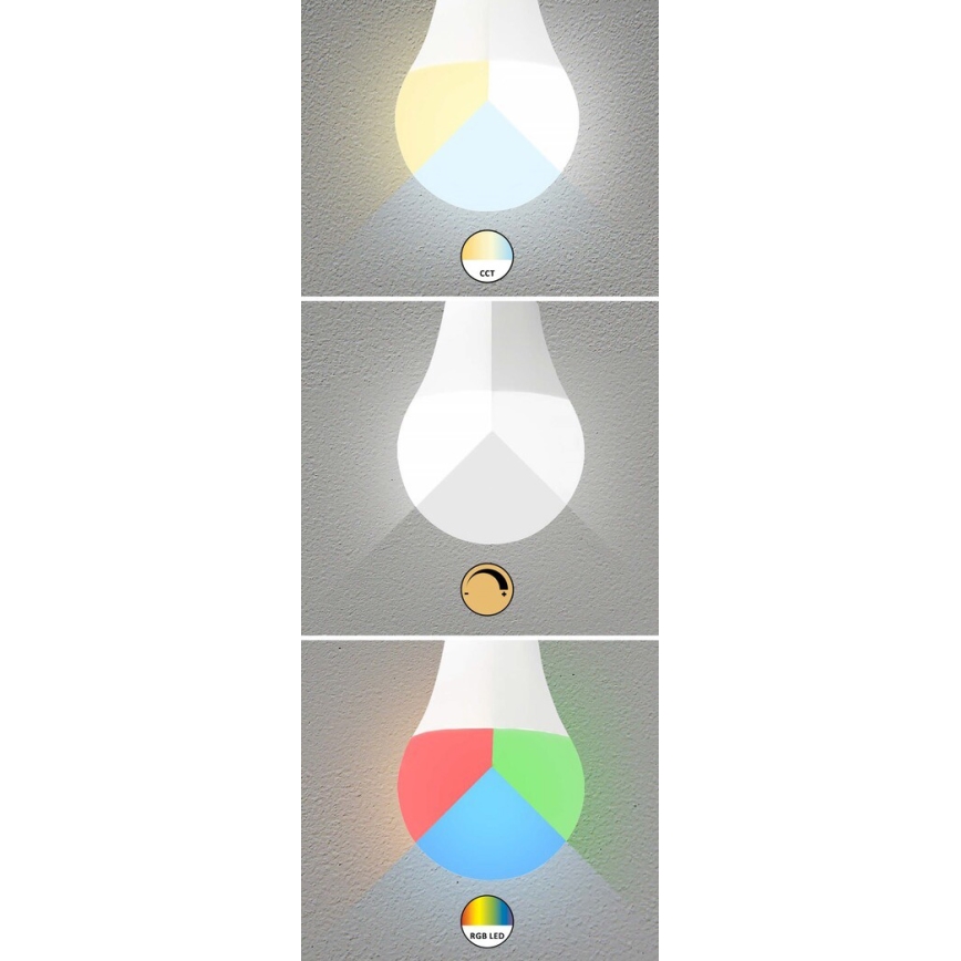 Rabalux - LED RGB Himmennettävä polttimo C37 E14/5W/230V Wi-Fi 3000-6500K