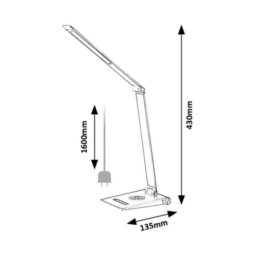 Rabalux - LED Himmennettävä pöytälamppu LED/13W/230V 2800-5000K
