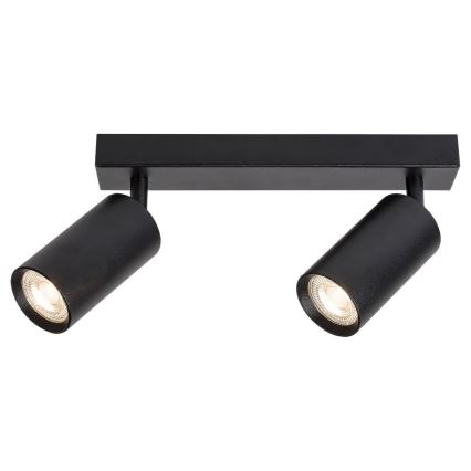 Rabalux - Katon kohdevalo 2xGU10/25W/230V musta