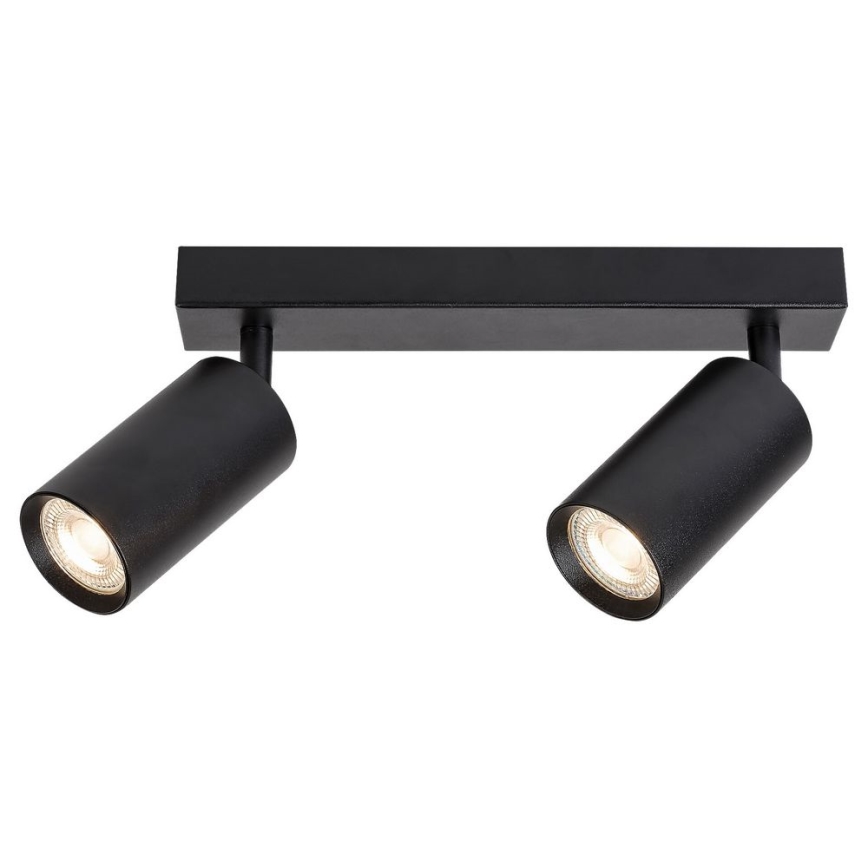 Rabalux - Katon kohdevalo 2xGU10/25W/230V musta