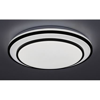 Rabalux - himmennettävä LED-kattovalaisin LED/40W/230V 3000-6500K, musta, halkaisija 49 cm + kauko-ohjain