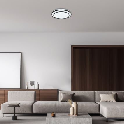 Rabalux - LED Himmennettävä kattovalo LED/40W/230V 3000-6500K musta + kaukosäädin