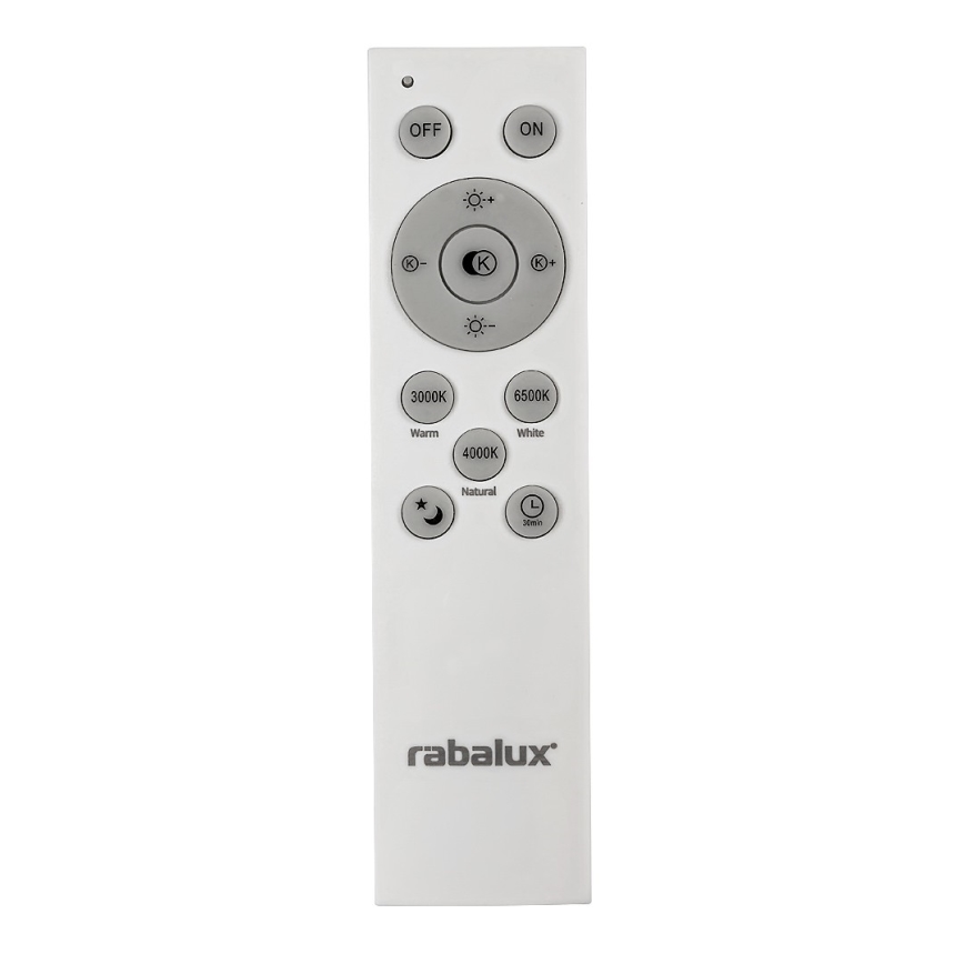 Rabalux - LED Himmennettävä kattovalo LED/40W/230V 3000-6500K musta + kaukosäädin