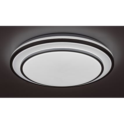 Rabalux - Himennettävä LED-kattovalaisin LED/40W/230V 3000-6500K hopea halkaisija 49 cm + kaukosäädin