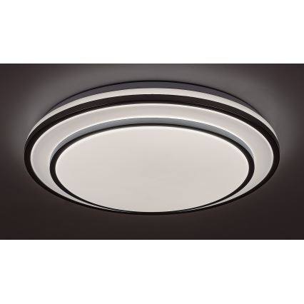 Rabalux - Himennettävä LED-kattovalaisin LED/40W/230V 3000-6500K hopea halkaisija 49 cm + kaukosäädin