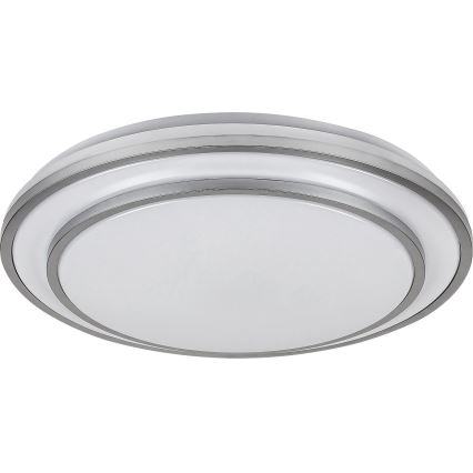 Rabalux - Himennettävä LED-kattovalaisin LED/40W/230V 3000-6500K hopea halkaisija 49 cm + kaukosäädin