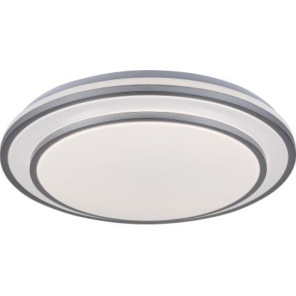 Rabalux - Himennettävä LED-kattovalaisin LED/40W/230V 3000-6500K hopea halkaisija 49 cm + kaukosäädin