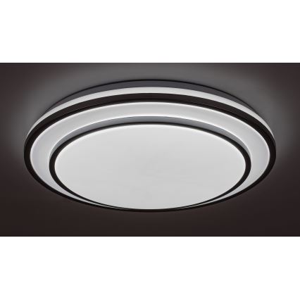 Rabalux - Himennettävä LED-kattovalaisin LED/40W/230V 3000-6500K hopea halkaisija 49 cm + kaukosäädin