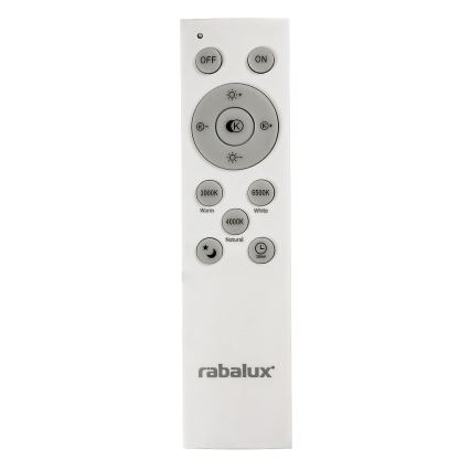 Rabalux - LED Himmennettävä kattovalo LED/40W/230V 3000-6500K hopea + kaukosäädin