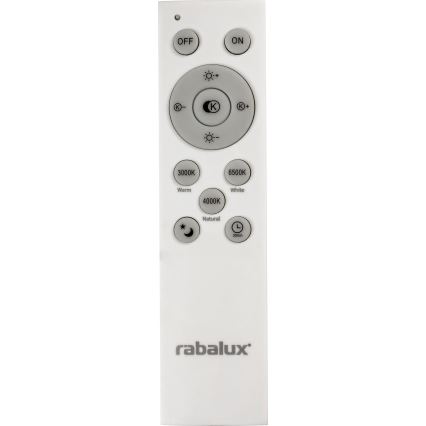Rabalux - LED Himmennettävä kattovalo LED/40W/230V 3000-6500K hopea + kaukosäädin