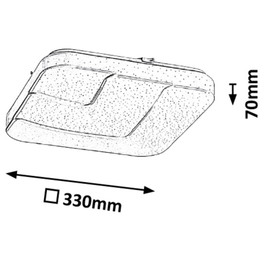 Rabalux - LED-kattovalaisin LED/18W/230V