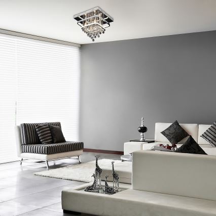 Rabalux -  Pinta-asennettava kristallikattokruunu LED/36W/230V + 4xE14/40W