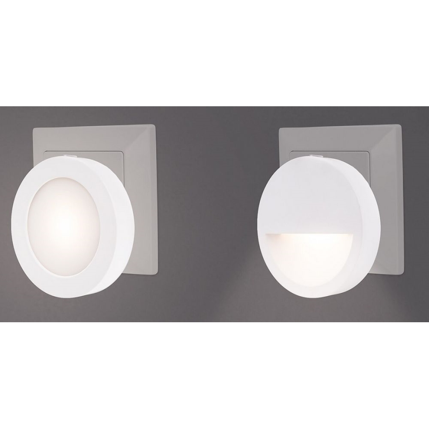 Rabalux - LED-yövalo anturilla LED/0,5W/230V 3000K halkaisija 65 mm