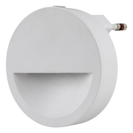 Rabalux - LED Yövalo hämärätunnistimella LED/0,5W/230V 3000K halkaisija 65 mm