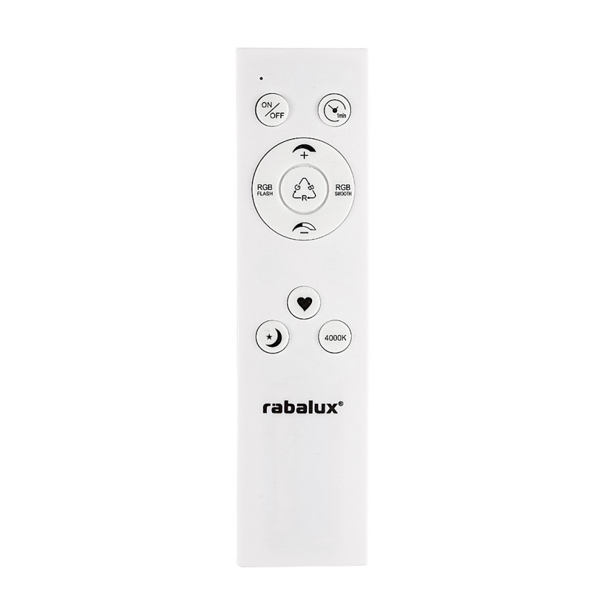 Rabalux - Himmennettävä LED-RGB-kattovalaisin LED/22W/230V Wi-Fi Tuya + kauko-ohjaus
