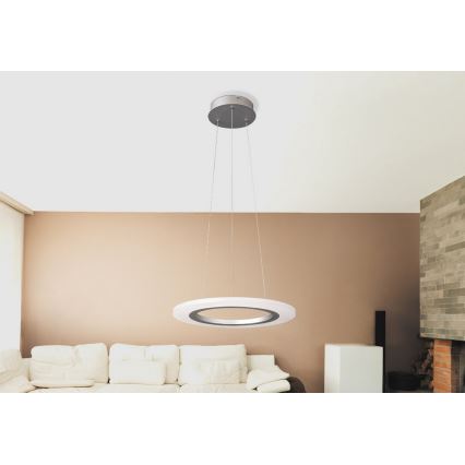 Rabalux 2428 - LED-kattokruunu ADRIENNE LED/20W/230V hopea
