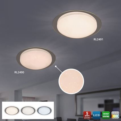 Rabalux 2491 - LED-kattovalaisin MINNEAPOLIS LED/18W/230V
