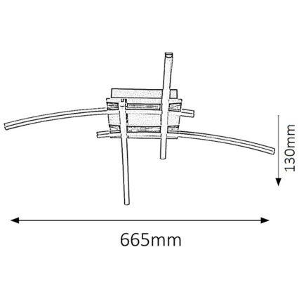 Rabalux - LED-kattovalaisin 4xLED/6W