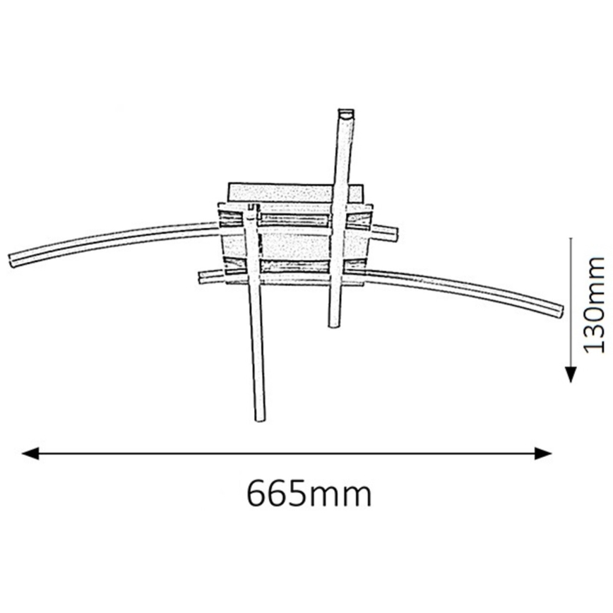 Rabalux - LED-kattovalaisin 4xLED/6W