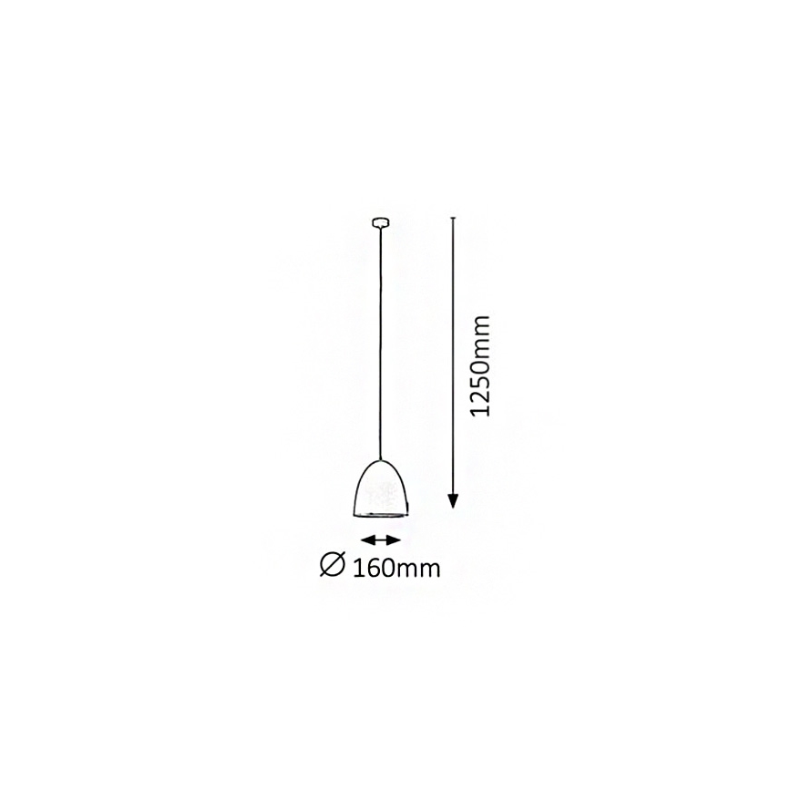 Rabalux 2589 - Kattokruunu OLIVIA 1xE27/60W/230V