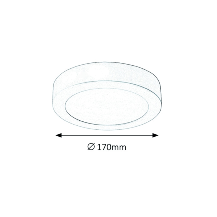 Rabalux - LED-kattovalaisin LED/12W/230V