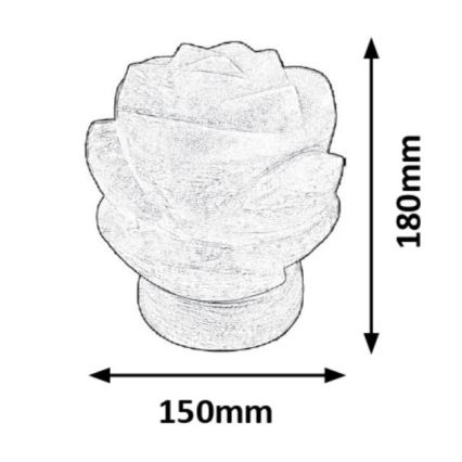 Rabalux - Suolalamppu 1xE14/15W/230V akaasia 3,5 kg