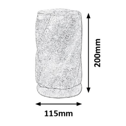 Rabalux - Salt lamppu 1xE14/15W/230V akaasia 3,6 kg